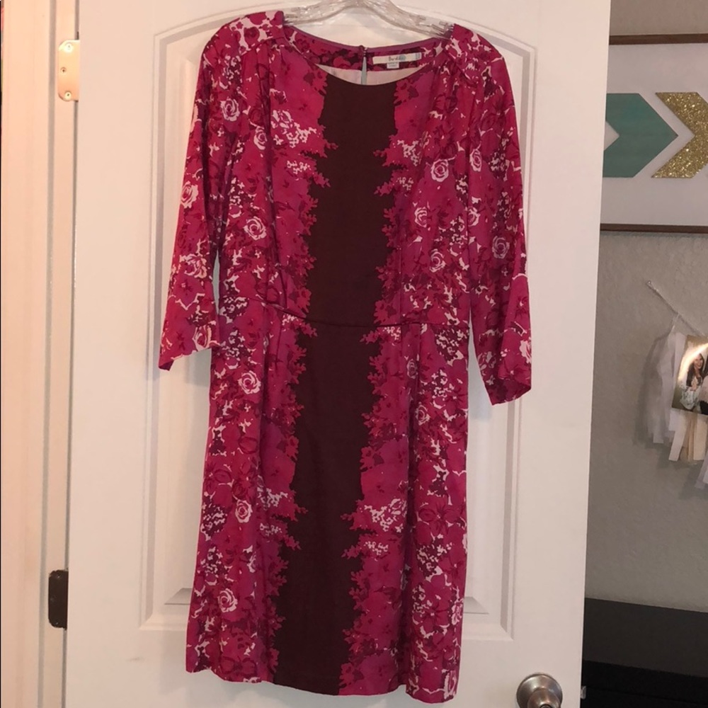 Boden Magenta Floral Dress